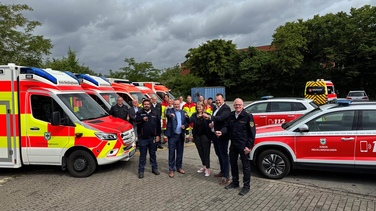 Neue Rettungsfahrzeuge für den Kreis – auch Castrop-Rauxel profitiert