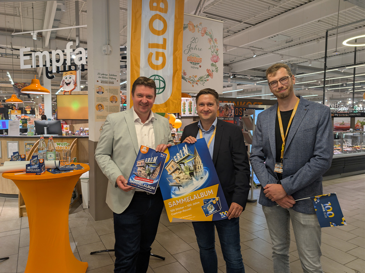 100 Jahre Castrop-Rauxel zum Einkleben: GLOBUS bringt eigenes Stickeralbum heraus