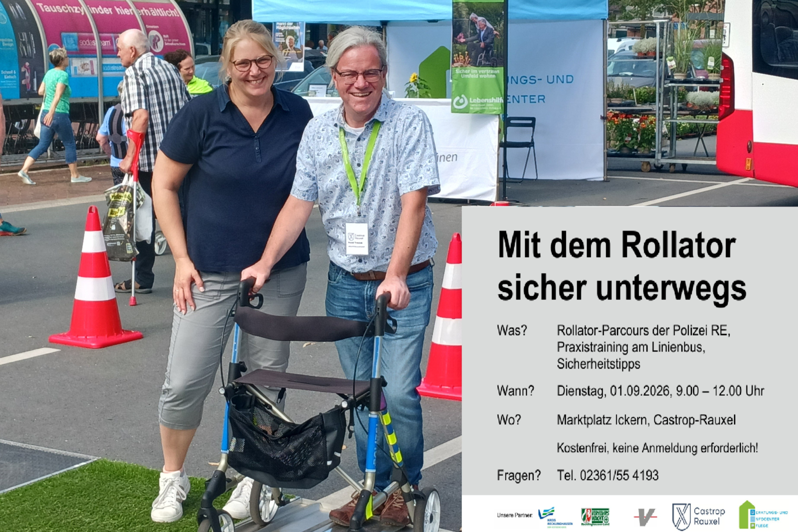 Aktionstag: "Mit dem Rollator sicher unterwegs"